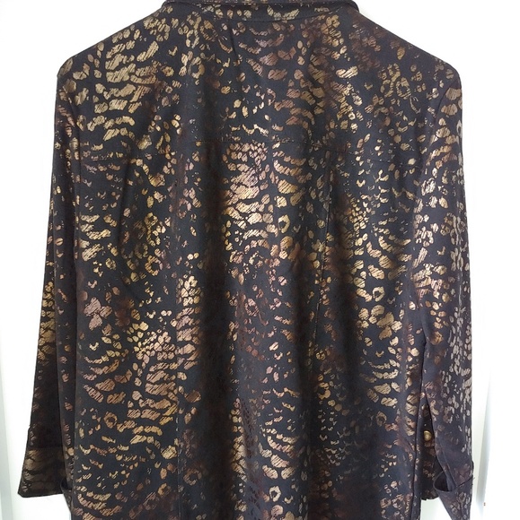 JM Collection Leopard Jacket - Picture 2 of 4